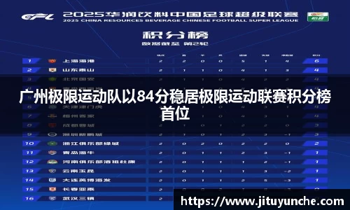 广州极限运动队以84分稳居极限运动联赛积分榜首位